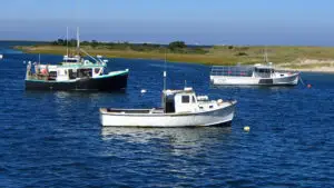 Moored Fishing Boats Cape Cod
