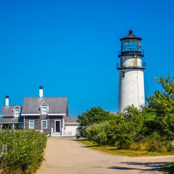 An iconic and active lighthouse in Cape Cod National Seashore in North Truro